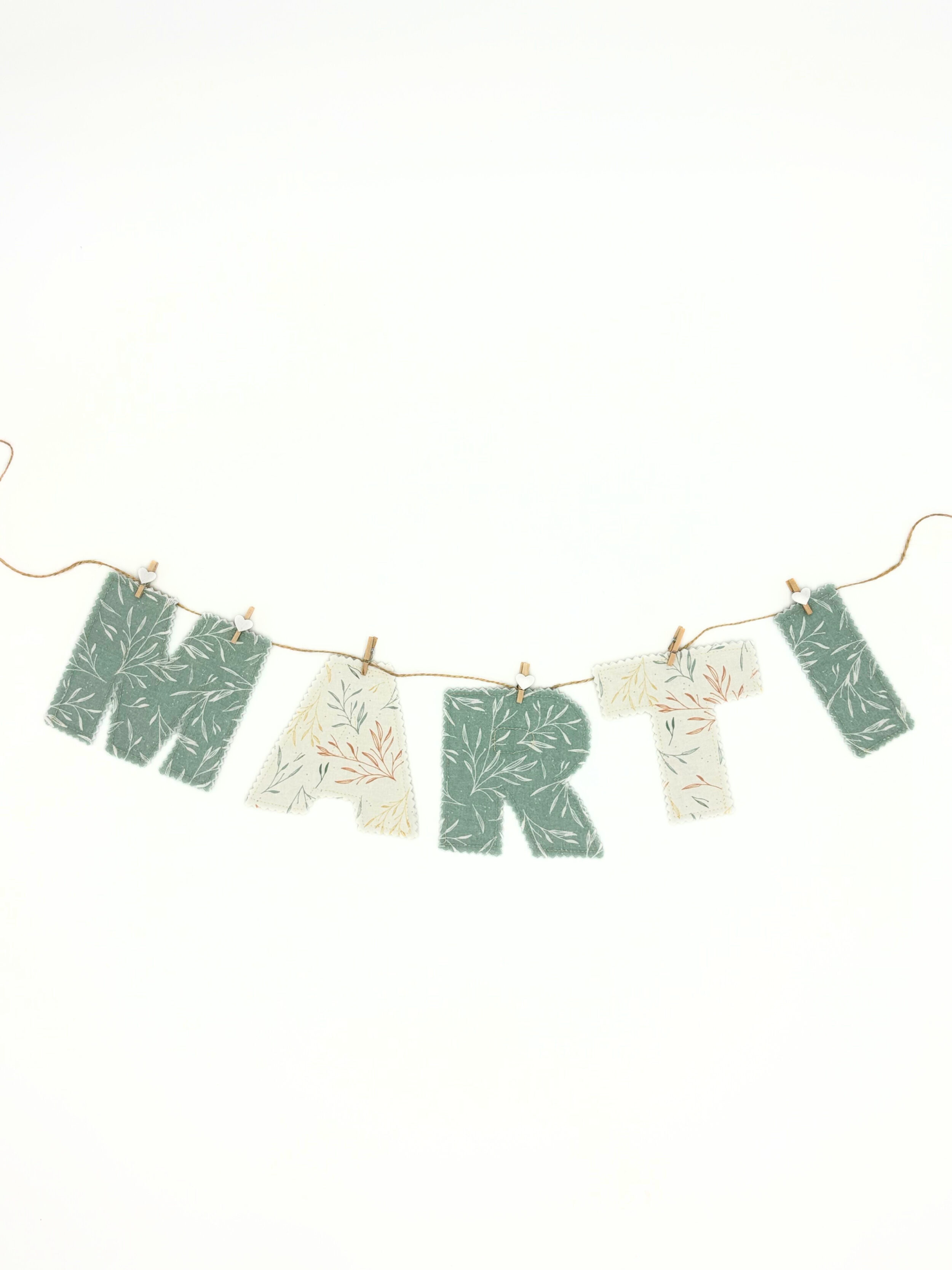Letras de tela - Mint