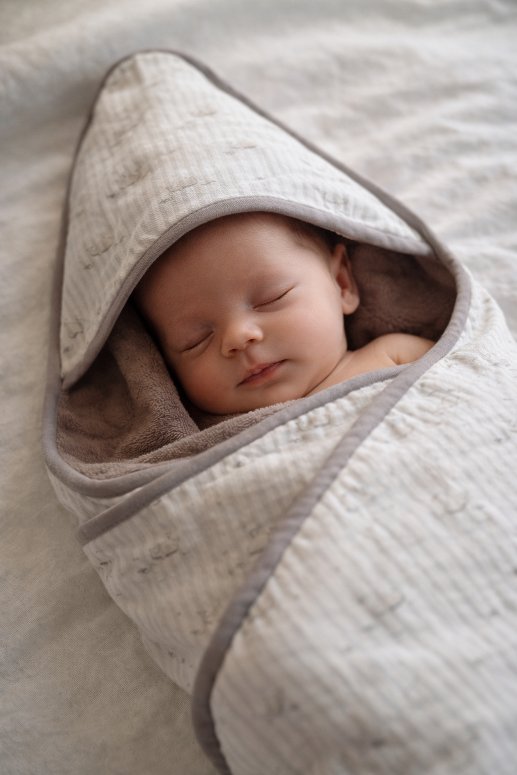 Capa de baño newborn ballenas